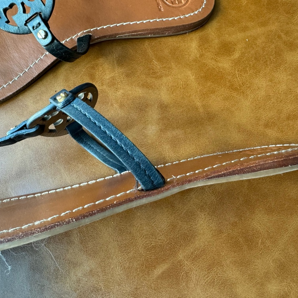 Tory Burch Black and Brown Sandals - Picture 6 of 10